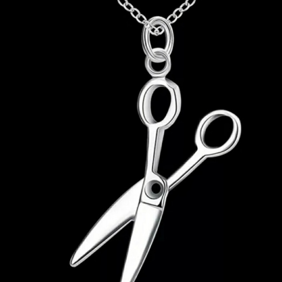 .925 sterling silver scissors charm - Picture 3 of 4